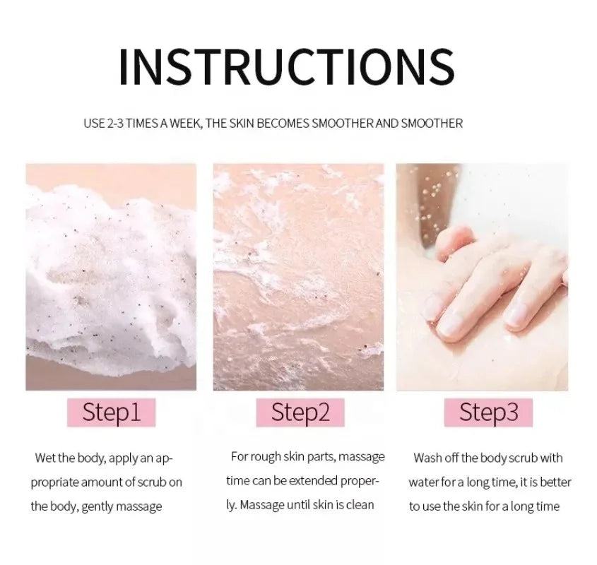 Body Scrub Natural Body Care Whitening Exfoliating Organic Skin Care Exfoliation Fruits Sea Salt Body Hand Foot Scrub