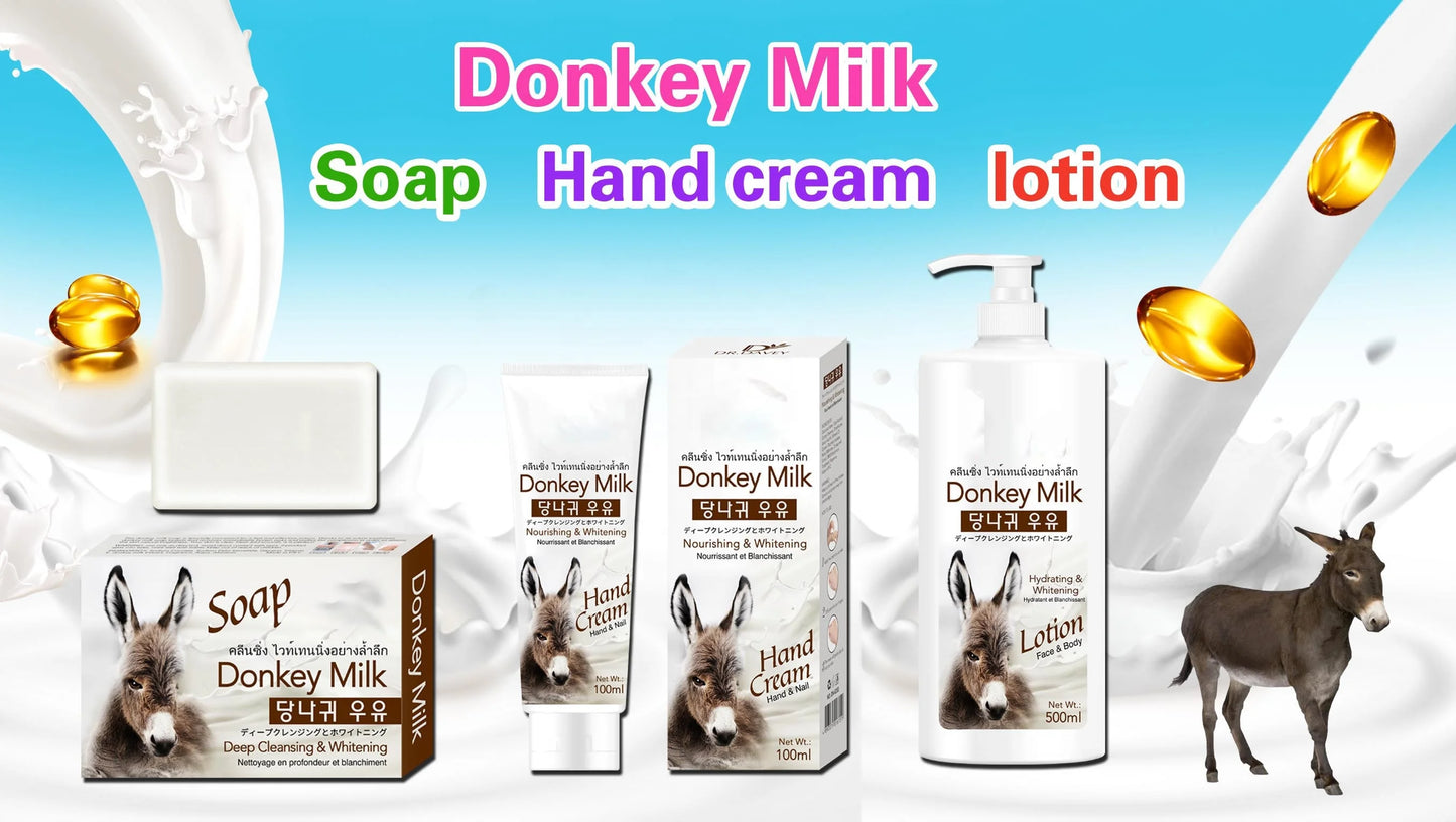 100g Organic Private Label Whitening for Body Deep Cleansing for Acne Bar Natural Brighten Skin Donkey Milk Soap