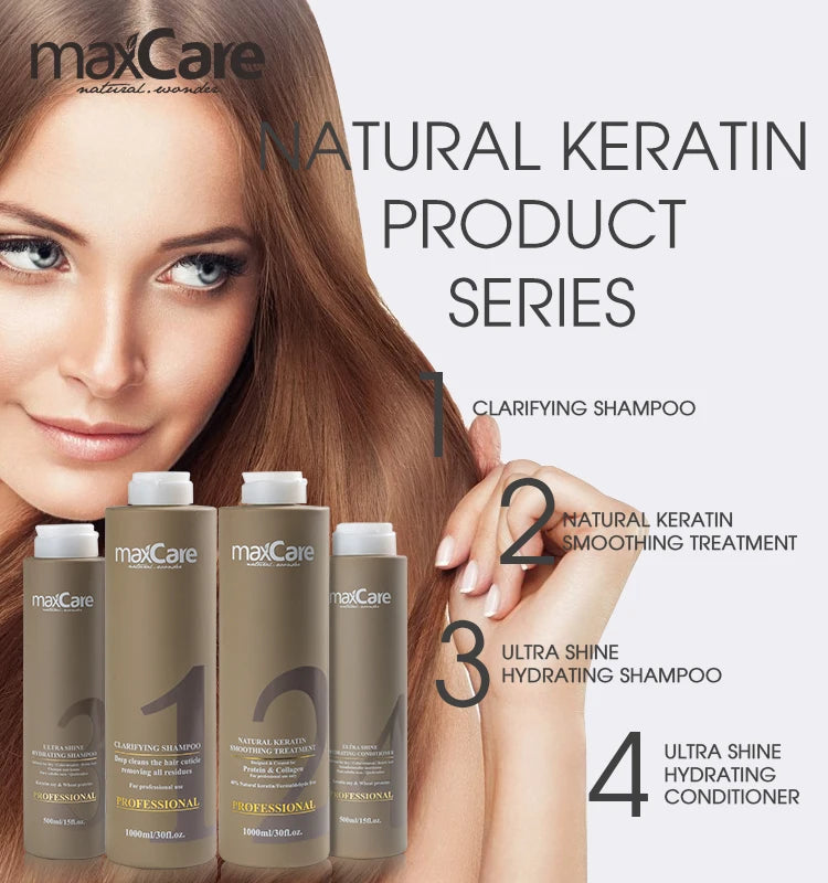 Organic Care Keratin Smoothing Brazilian Hair Treatment Herbal Protein Hair Conditioner for Frizzy Hair