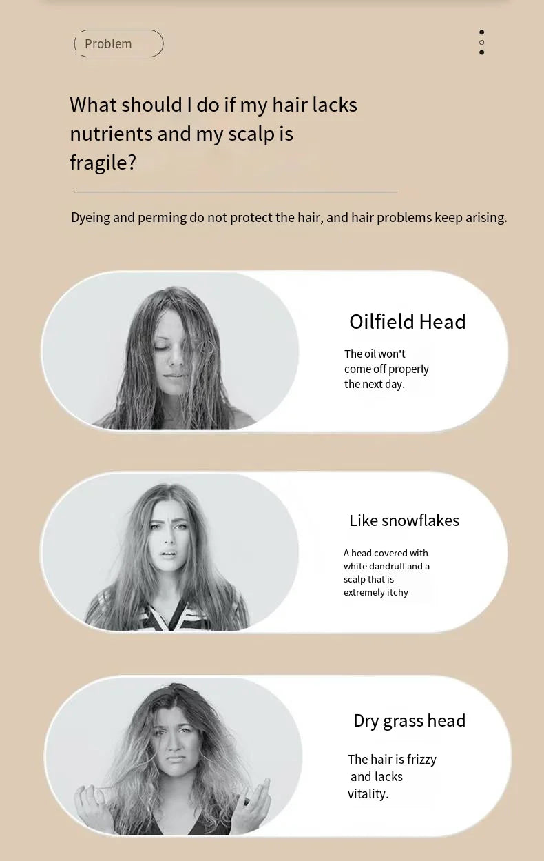 MOARCCI DNA Oil Control Anti-Hair Loss Hair Growth Set Hair Growth Serum Anti-Dandruff Shampoo Organic Rosemary Liquid