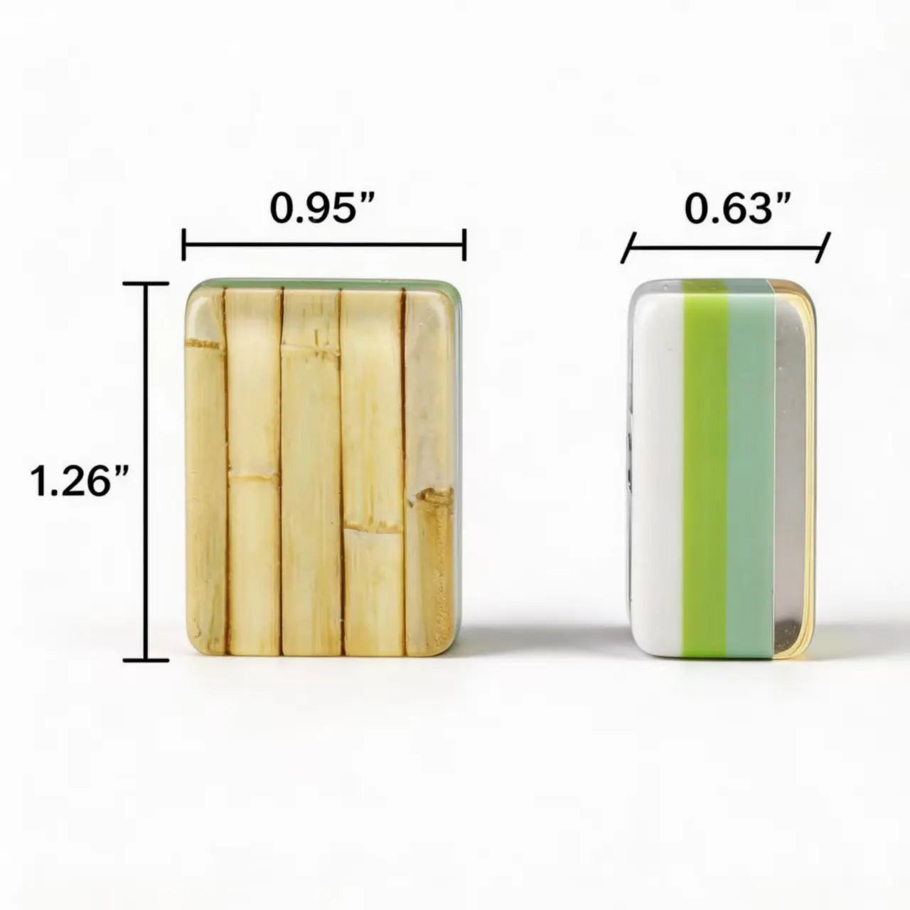 Luxury Foldable Acrylic Mahjong Set Bamboo Stripe Green Design 160 Pieces Durable Eco-Friendly for Family Gatherings Parties