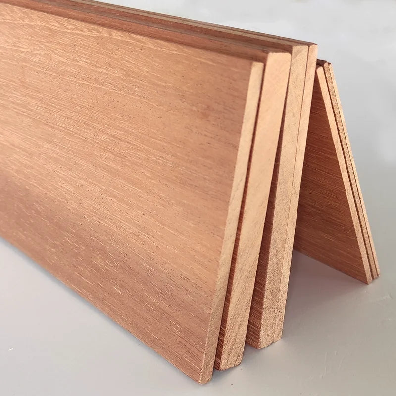 Natural Wood Panel Sapele Architectural Model Thin Wood Veneer DIY Handmade Wood Working Ship Model Wood Board