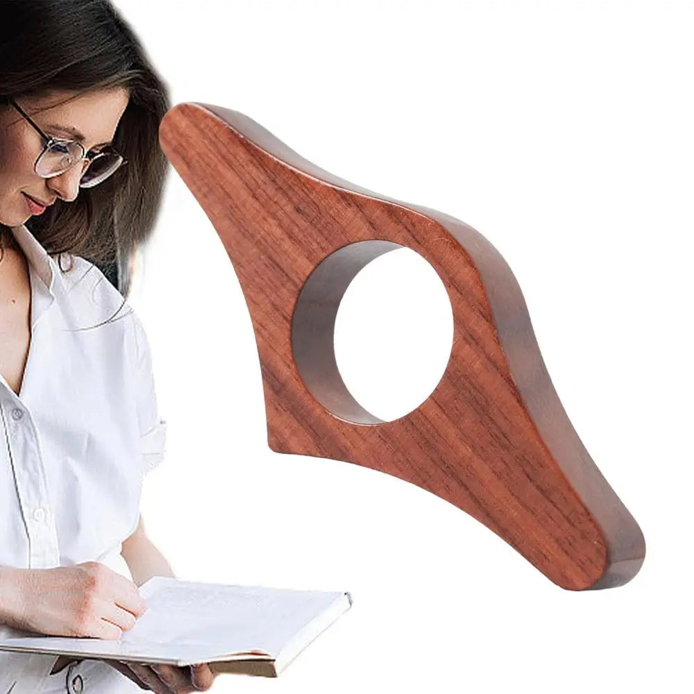 Wooden Thumb Bookmark Thumb Book Page Support Wooden Book Finger Page Holder Reading Aids Book Accessories Tools For Reading
