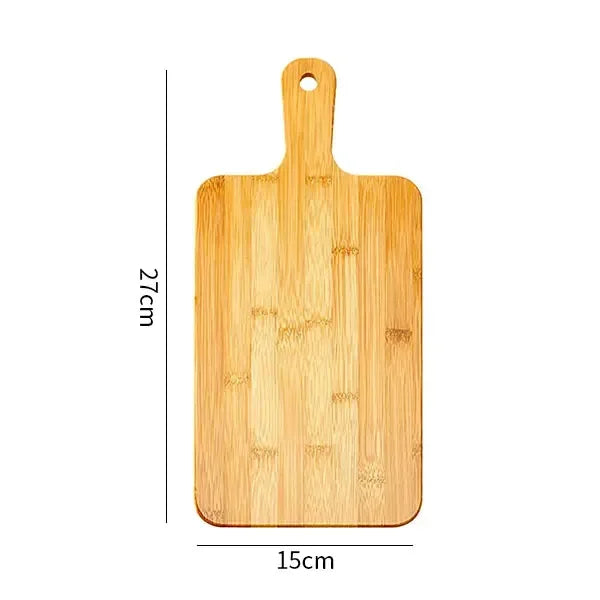 Bamboo Cutting Board with Handle Large Wooden Serving Board Kitchen Chopping Boards Charcuterie Board for Pizza Vegetables Meat