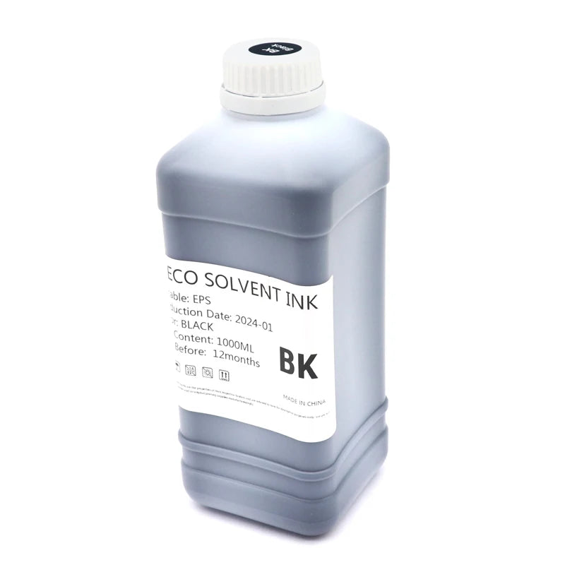 1000ML Eco-Solvent Ink compatible For 1000ML Eco-Solvent Ink For Epson/Roland/Mimaki/Mutoh 4720 I3200 Printhead Eco Solvent Ink