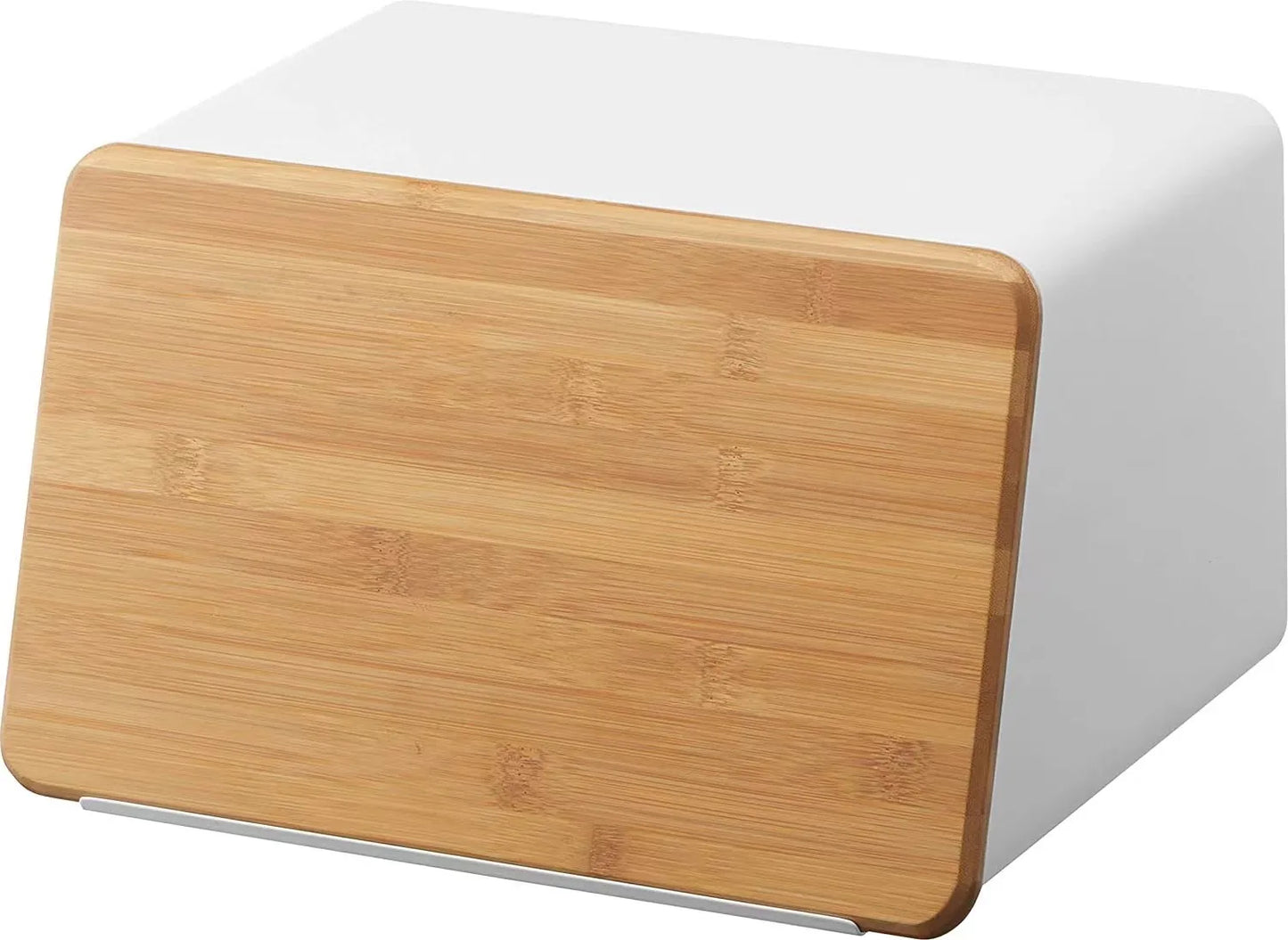 Bamboo Bread Box for Kitchen Storage,Airtight Food Container for Snacks Organization,Multi-Purpose Pantry Organizer with Handles