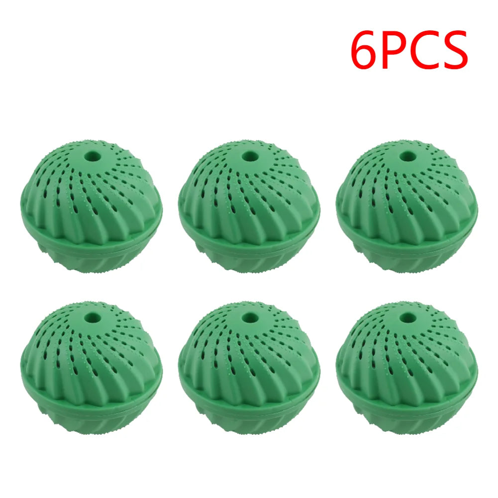 1-6PCS Eco-Friendly Wash Ball - Washing Machine Non-Chemical Detergent Laundry Ball Household Eco Hi-Ball