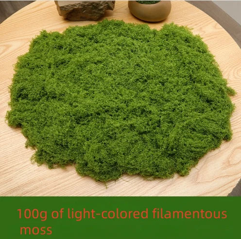 30/50/100g Artificial Green Plants Moss Grass Home Living Room Garden Decoration Mini Landscape Fake Flower DIY Crafts