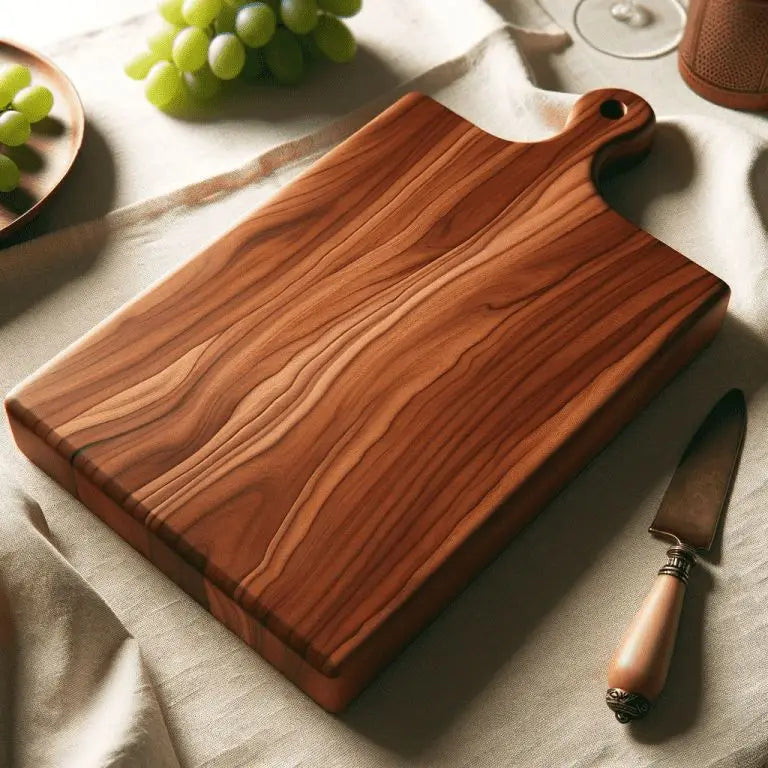 Premium Handmade Bamboo Chopping Board-Eco-Friendly Dishwasher Safe Protects Knives for Kitchen Use Vegetables Fruits Meat