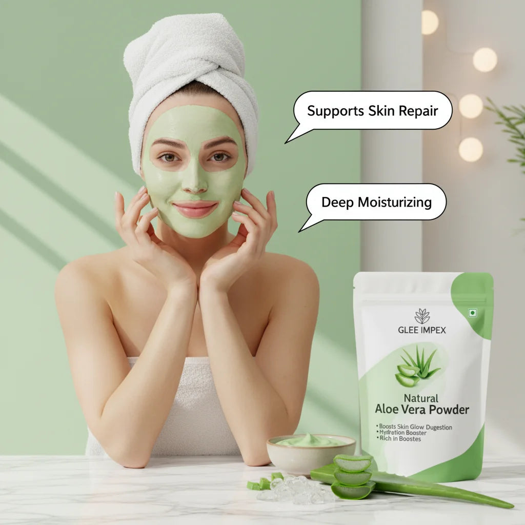 Aloe Vera Vitamin C Organic Hydrating Mud Face Mask Natural Herbal Soothing Skin Care Anti-Acne Brightening Oil-Free Travel Size