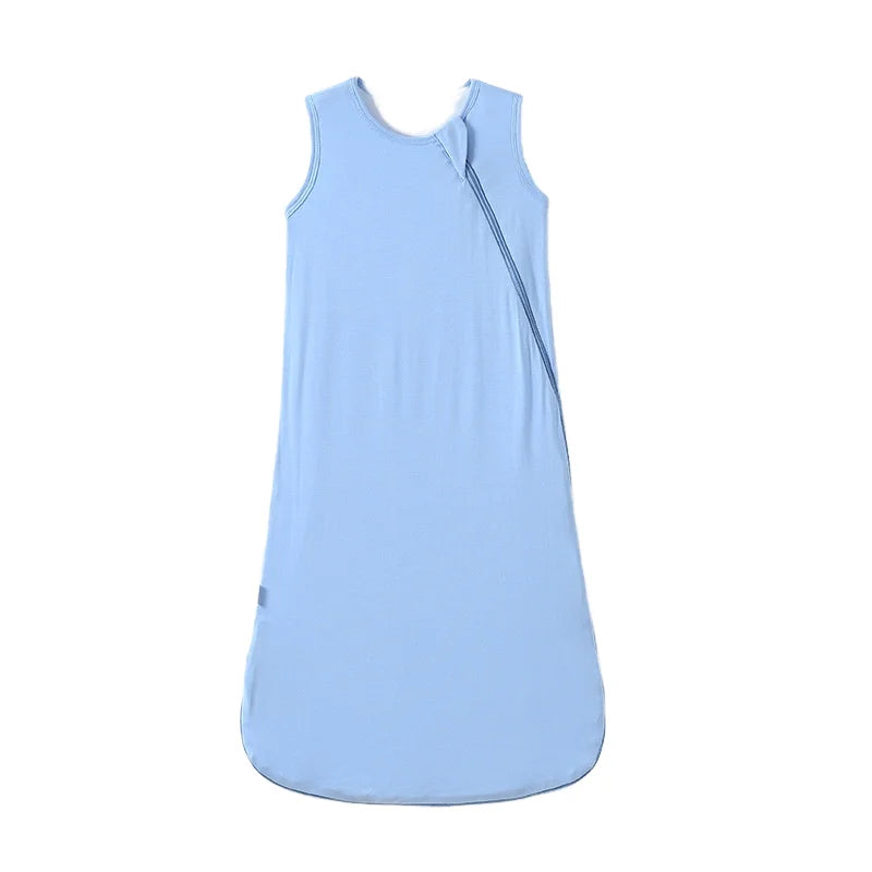 Ultra-Soft 0.5 TOG Newborn Baby Sleeping Bag Breathable Bamboo & Cotton Layers Zipper Closure Plus Size Sleep Sack for Summer