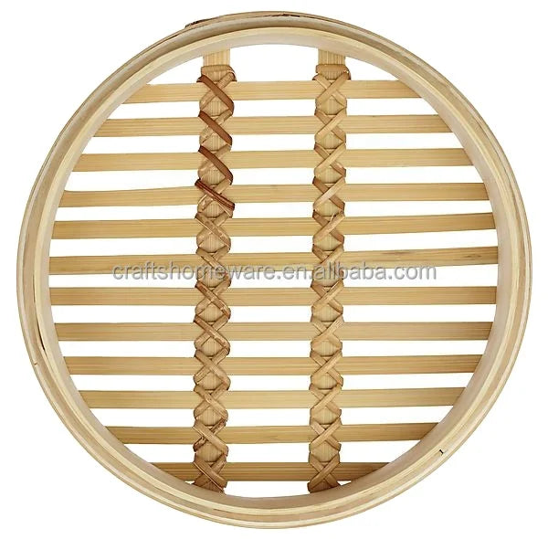 Prime Home Direct Bamboo Steamer Basket 10 Inch  1 Tier and 1 Lid With Custom Logo