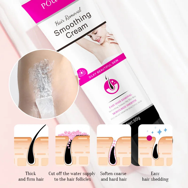 60g Organic Hair Removal Cream Body Legs Clean Underarms Hair Removal Smooth Cream