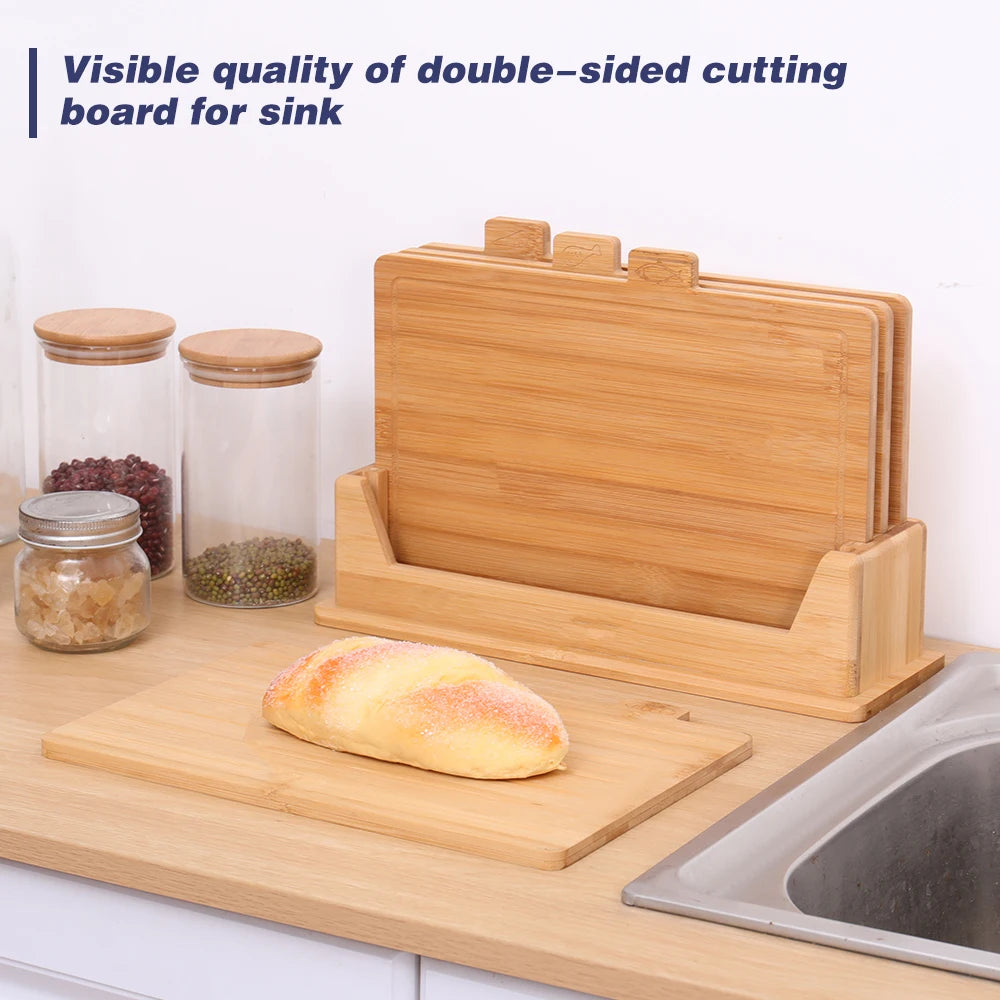 High-quality Eco-Friendly Bamboo Cutting Board-Dishwasher Safe Customizable Size & Logo for Chopping and Charcuterie