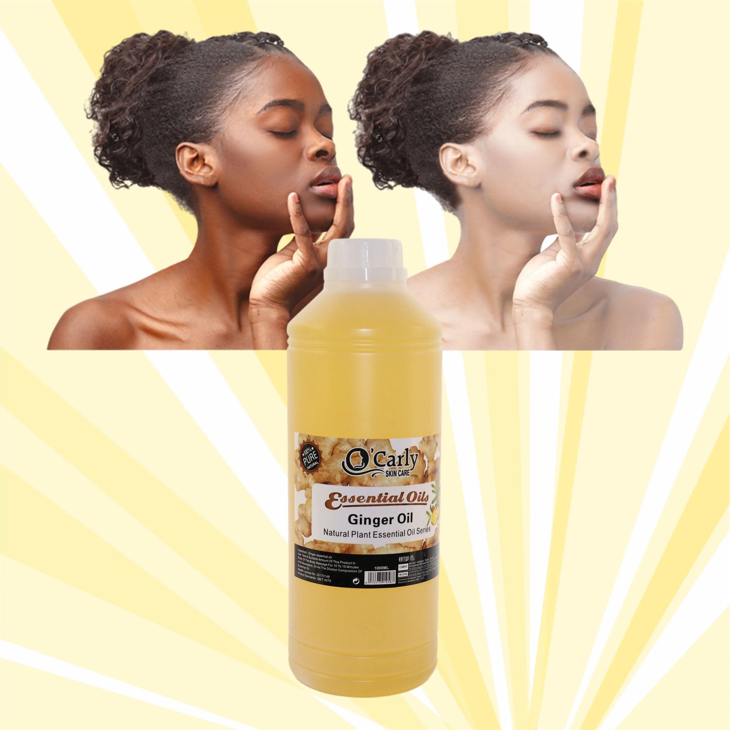 Private Label Super Whitening Dark Spot Remove Anti-Aging Face & Body Shimmer Serum Oil Ginger Hyaluronic Acid Organic