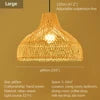 Modern Handmade Bamboo Rattan Hanging Lamp for Restaurant Kitchen Teahouse Farmhouse Home Decor Chandeliers & Pendant Lights