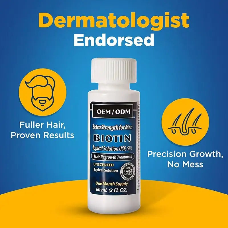 OEM 5% Biotin Nourishing Organic Hair Growth Serum & Booster Oil Kit for Normal Hair-Hair Regrowth & Dry/Damaged Hair Care