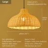 Modern Handmade Bamboo Rattan Hanging Lamp for Restaurant Kitchen Teahouse Farmhouse Home Decor Chandeliers & Pendant Lights