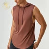 Wholesale Bamboo Breathable Casual Gym  Men's Workout Clothing Sleeveless Shirt  Fitness Sportswear Men Vests Muscle Tank Top