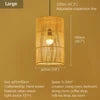 Modern Handmade Bamboo Rattan Hanging Lamp for Restaurant Kitchen Teahouse Farmhouse Home Decor Chandeliers & Pendant Lights