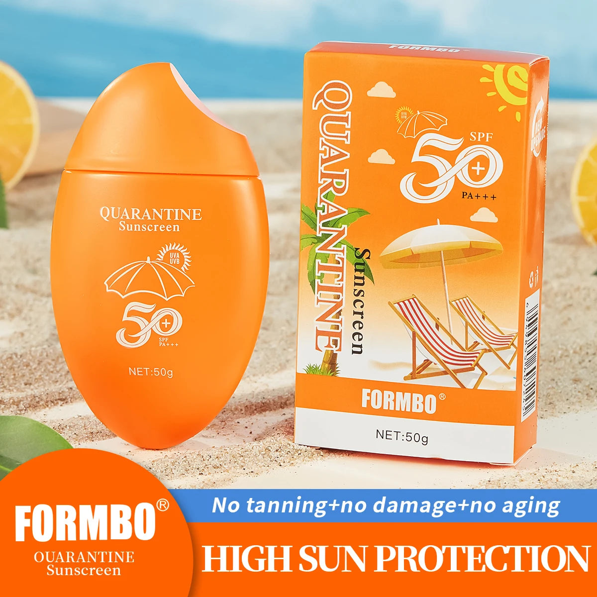 Cross-border Fangbao FORMBO Organic Genuine Long-lasting Facial Milk SPF50 PA+++ UV Isolation Face Cream Cosmetic Factory Trade