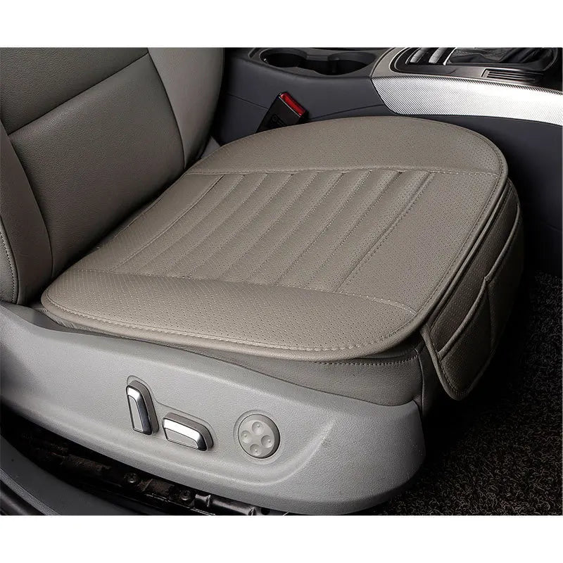 Four Seasons General Danipi 3-Piece Leather Seat Cushion Bamboo Charcoal Small Car Products Without Backrest