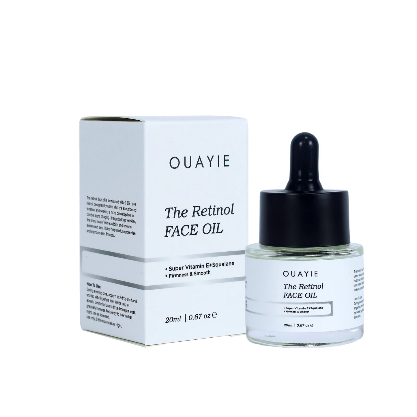 BLIW Private Label 20ml Super Vitamin E Organic Brightening Anti-Wrinkle Anti-Aging Facial Glow Retinol Oil for Face