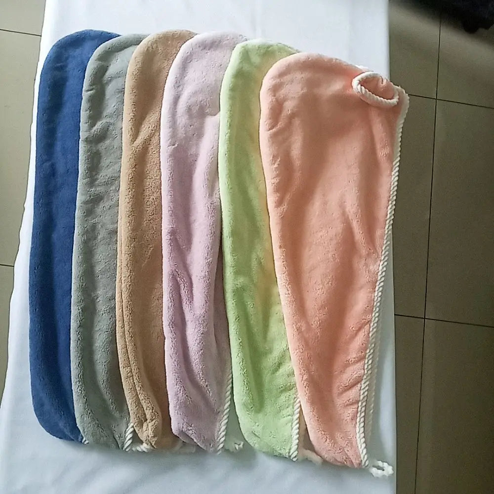 Microfiber Dry Hair Bath Towel Organic Personalized Hair Wrap Turban