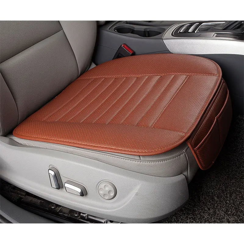 Four Seasons General Danipi 3-Piece Leather Seat Cushion Bamboo Charcoal Small Car Products Without Backrest