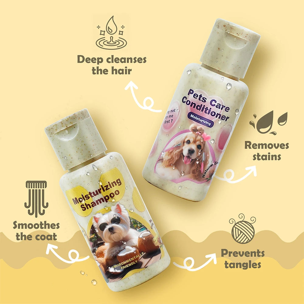Dog Shampoo and Conditioner Set Natural Organic Anti-Itch Shampoo Consitioner Manufacturers