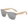 Wholesale new bamboo wood glasses men's women's sun protection integrated mirror polarized rice nail wooden Sunglasses 2024