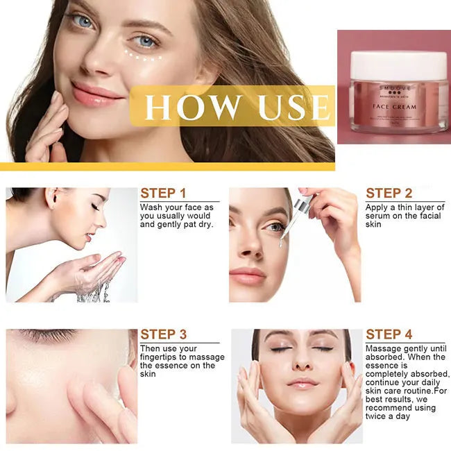 Private Label OEM ODM Natural Organic Vegan Rose Whitening Face Cream Anti Aging Dark Spot Moisturizer Face Cream