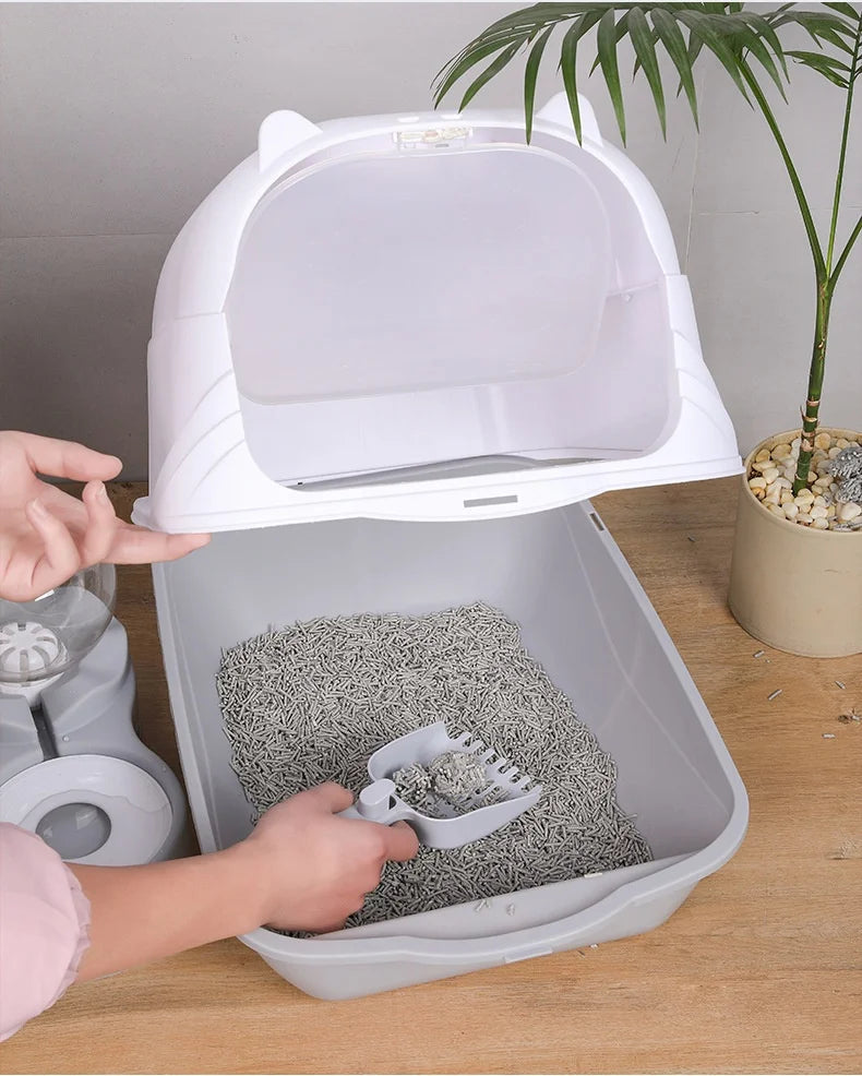 Cat Litter Box Model C01 Bulk Fully Enclosed Anti-Splash Extra-Large UV Sterilization Pet Supplies Manufacturer