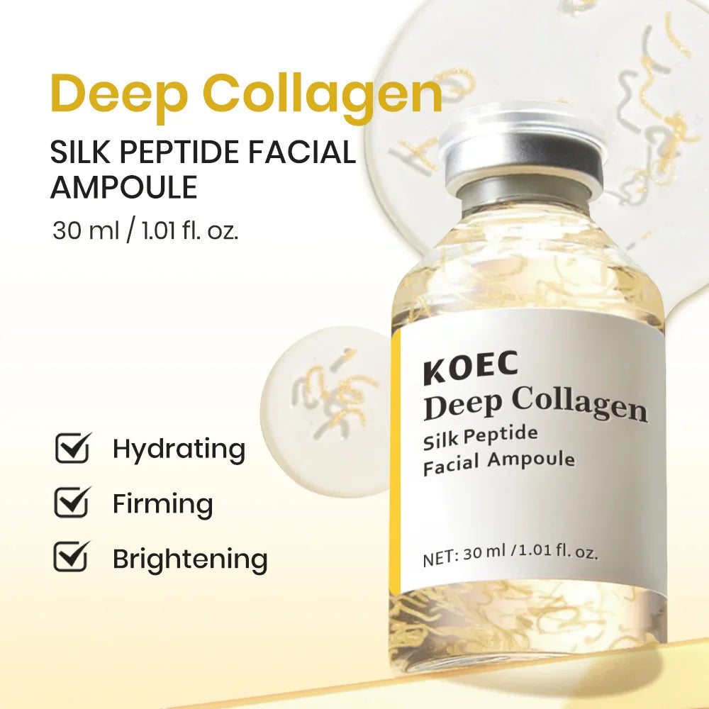 Collagen Peptide Microneedling Serum Liquid Face Moisturizer 30g Organic Hyaluronic Acid Home Use Anti-Aging Pore
