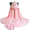 High Quality Organic Bamboo Hooded Baby Towel Animal Print 90x90 cm Super Soft Comfortable Antimicrobial Bathroom Bedroom