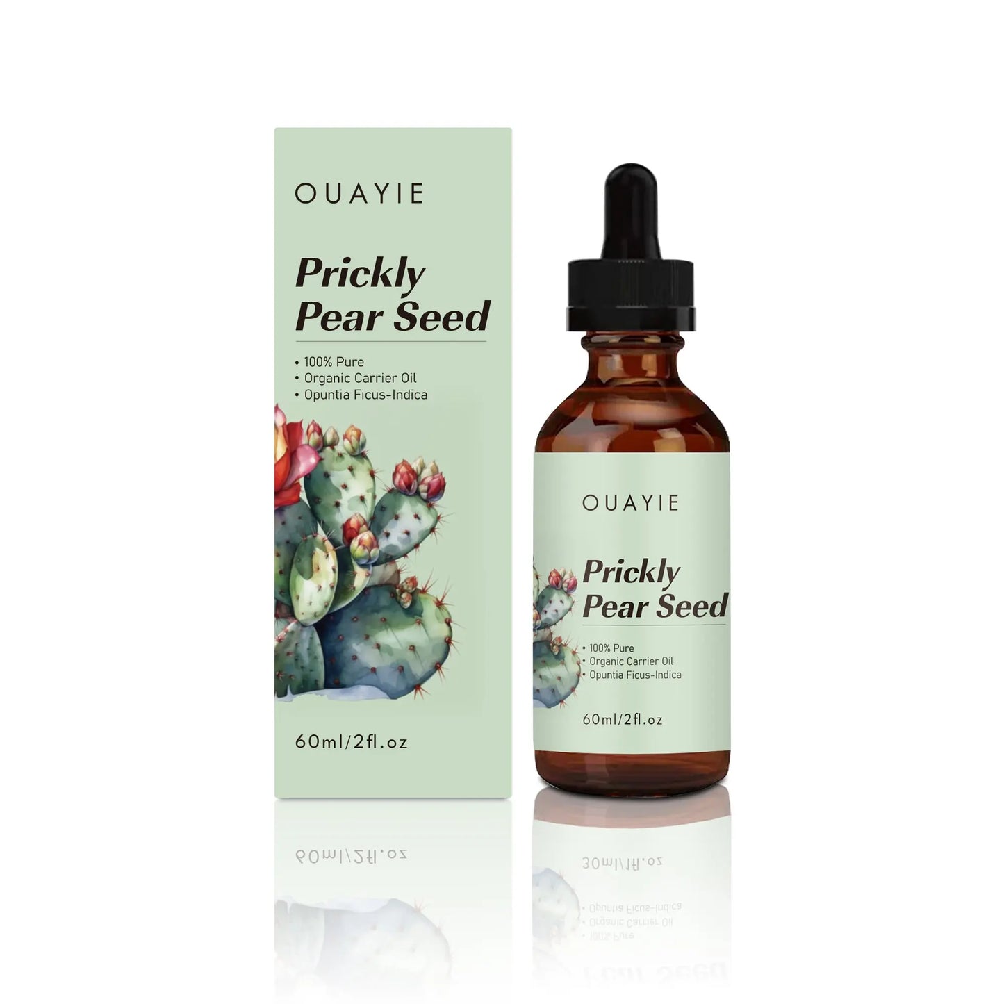 Han Linger Private Label Pure Organic Anti Aging Lightening Firming Shiny Strong Hair Acne Care Prickly Pear Seed Oil