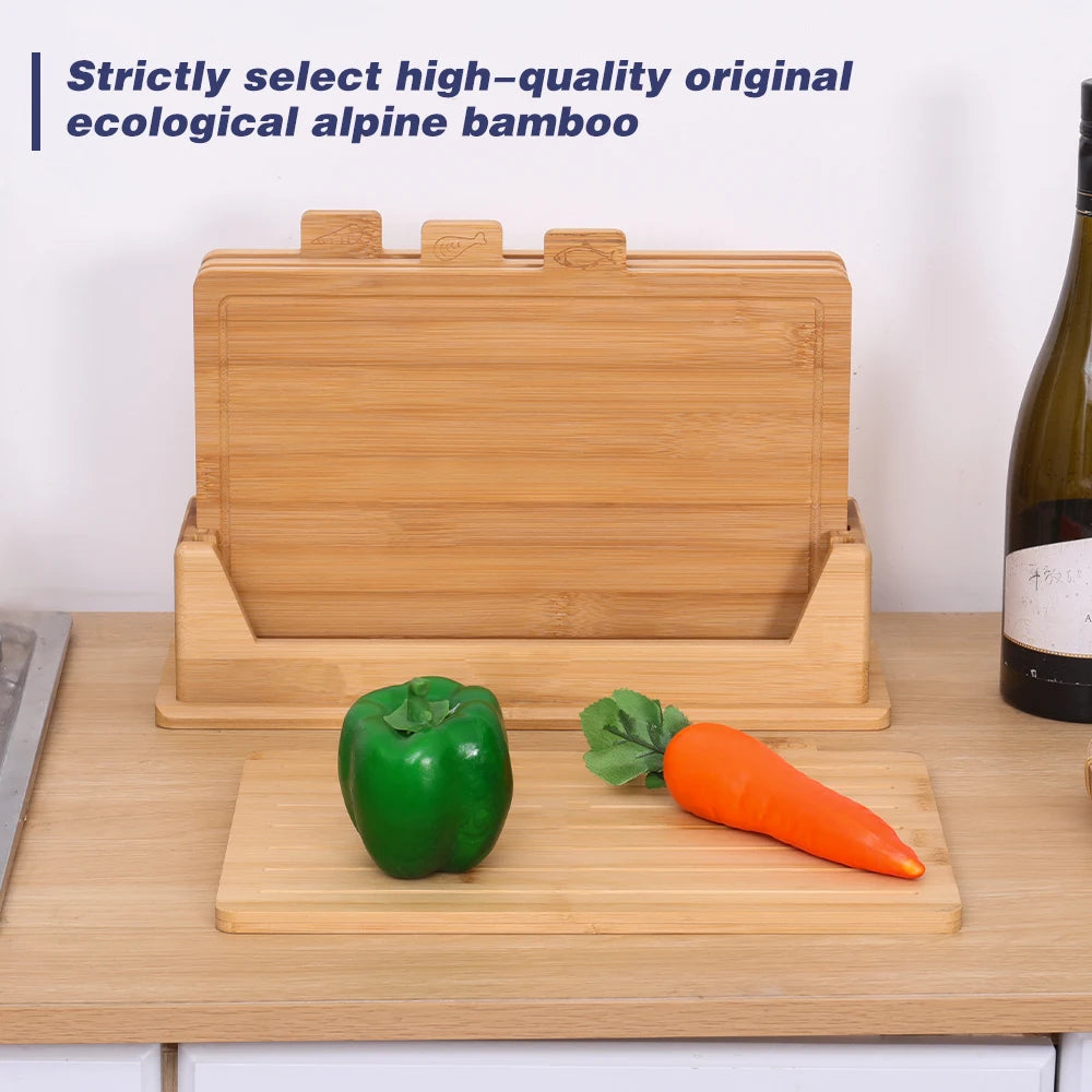 High-quality Eco-Friendly Bamboo Cutting Board-Dishwasher Safe Customizable Size & Logo for Chopping and Charcuterie