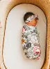 Bamboo Rayon Maternity Matching Bath Robes Gown and Baby Swaddle Receiving  Blanket Pregnancy Period Robe