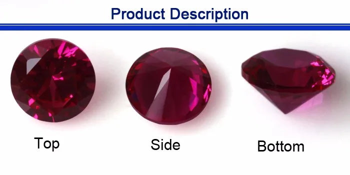 High Quality  Best Selling 4-5mm Synthetic/ Natural  Lab Created Ruby Cabochon Stone