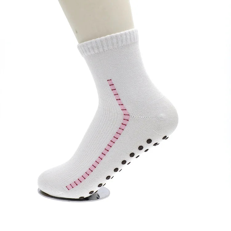 Bamboo Fiber Anti-Bacterial Anti-Odor Socks Soft Magnetic Point for Sweat Absorption & Massage Breathable Daily Use Cuff Logo