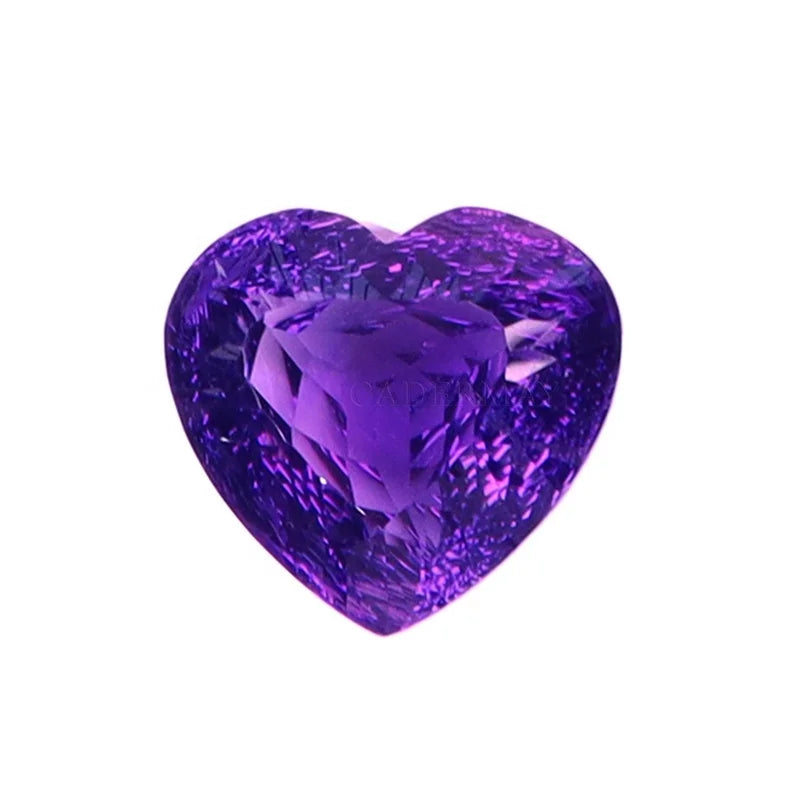 Wholesale Natural Amethyst Cushion Oval Pear Heart Brilliant Cut Vivid Purple Loose Gemstone With GRC Certificate Ready to Ship