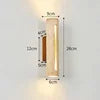 Wholesale Outdoor Waterproof Natural Travertine up and Down Wall Light Wabi Sabi Indoor Cylindrical Yellow Travertine Wall Lamp