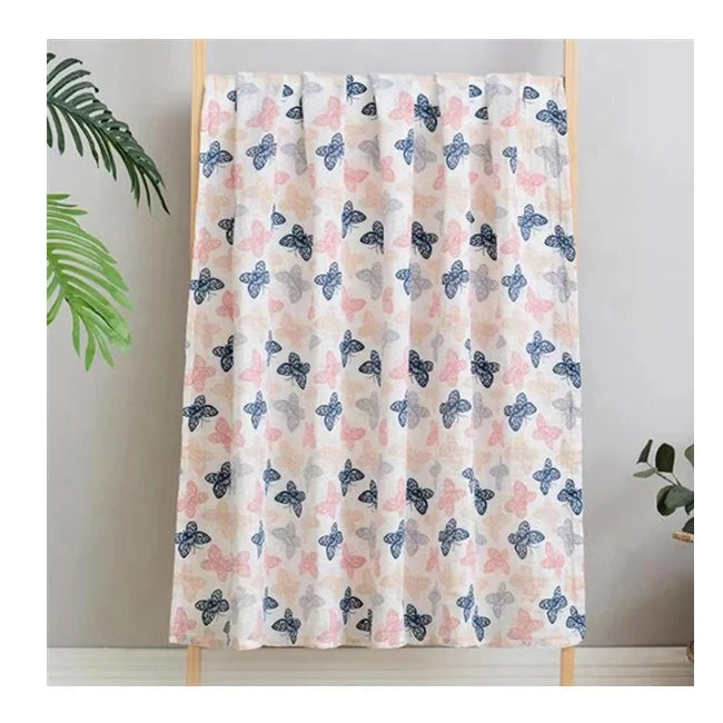 Wholesale Custom Printed Organic 100% Cotton Double Gauze Muslin Fabric for Baby