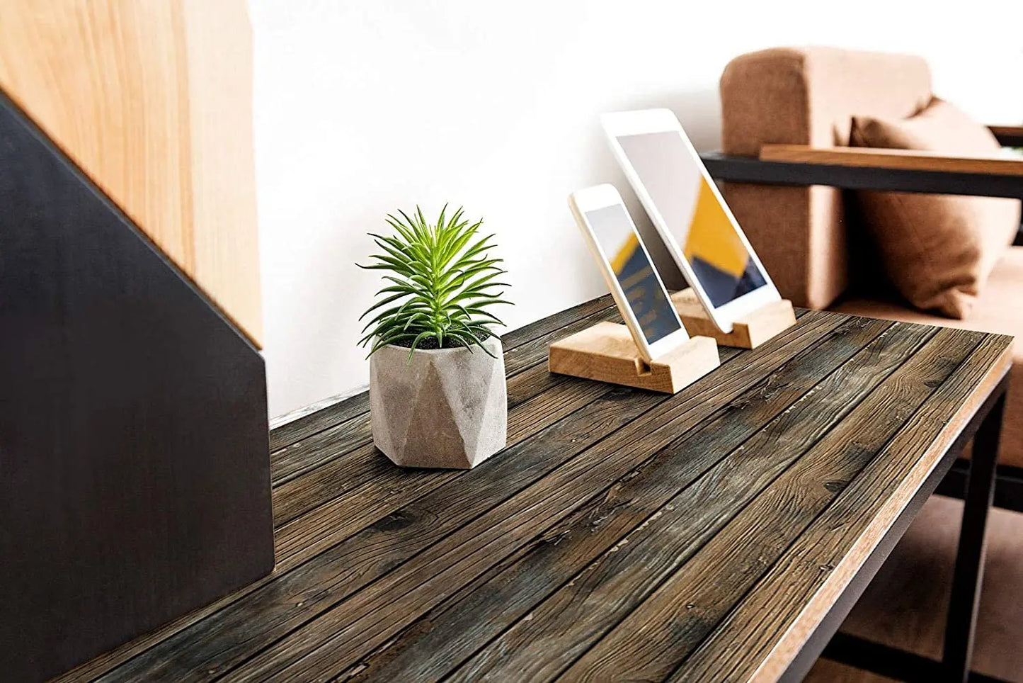 Wood Contact Paper Self-Adhesive Wood Wallpaper Peel and Stick Wood Wallpaper Vinyl Waterproof Removable Rustic Wood Wallpaper