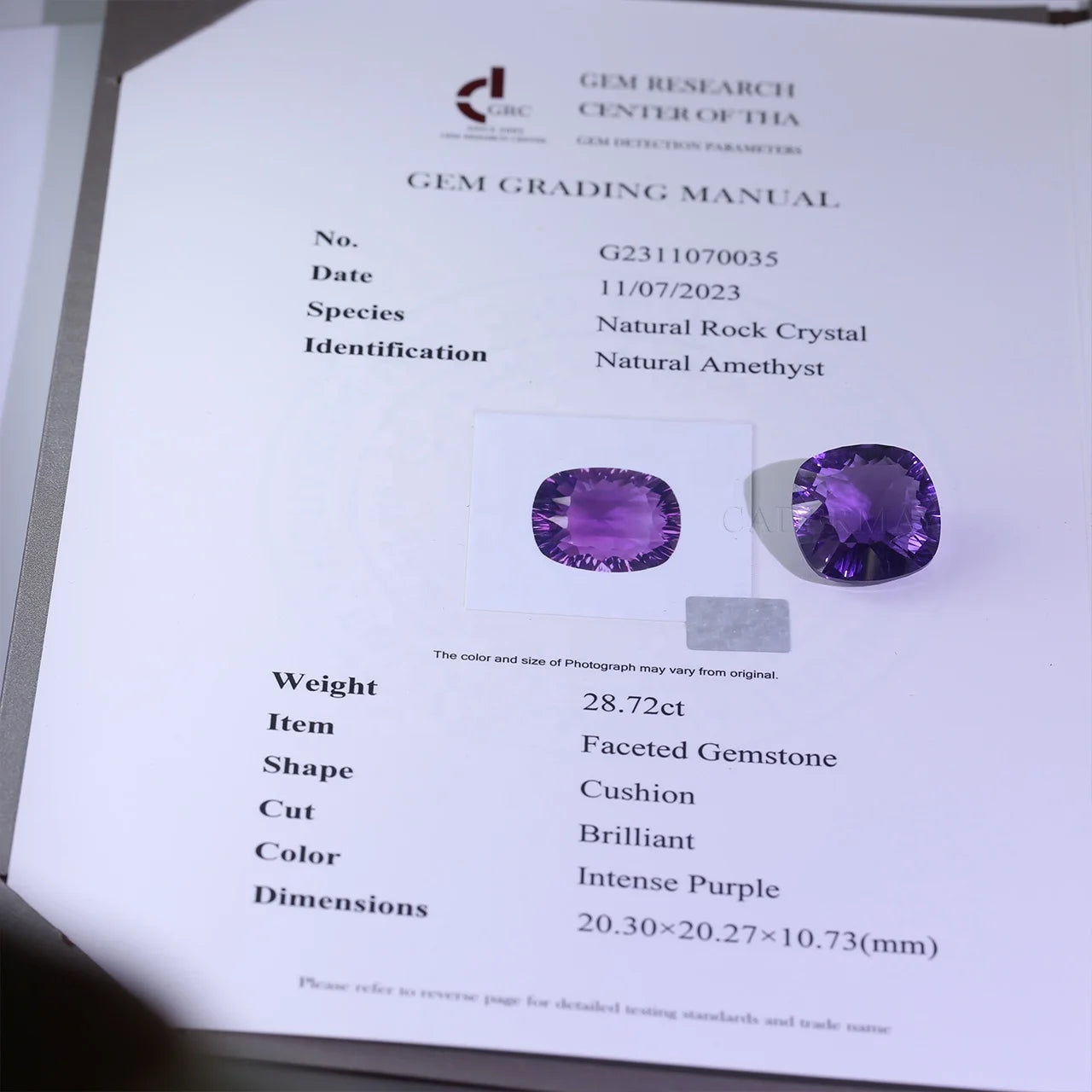 Wholesale Natural Amethyst Cushion Oval Pear Heart Brilliant Cut Vivid Purple Loose Gemstone With GRC Certificate Ready to Ship