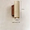 Wholesale Outdoor Waterproof Natural Travertine up and Down Wall Light Wabi Sabi Indoor Cylindrical Yellow Travertine Wall Lamp