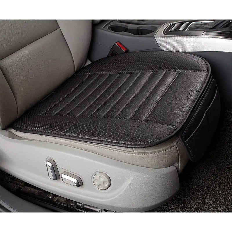Four Seasons General Danipi 3-Piece Leather Seat Cushion Bamboo Charcoal Small Car Products Without Backrest