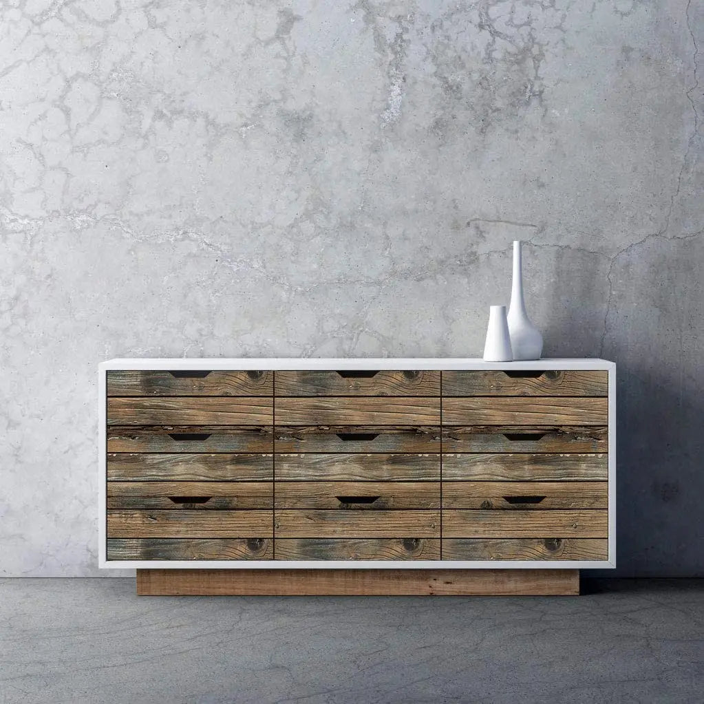 Wood Contact Paper Self-Adhesive Wood Wallpaper Peel and Stick Wood Wallpaper Vinyl Waterproof Removable Rustic Wood Wallpaper