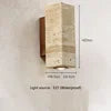 Wholesale Outdoor Waterproof Natural Travertine up and Down Wall Light Wabi Sabi Indoor Cylindrical Yellow Travertine Wall Lamp