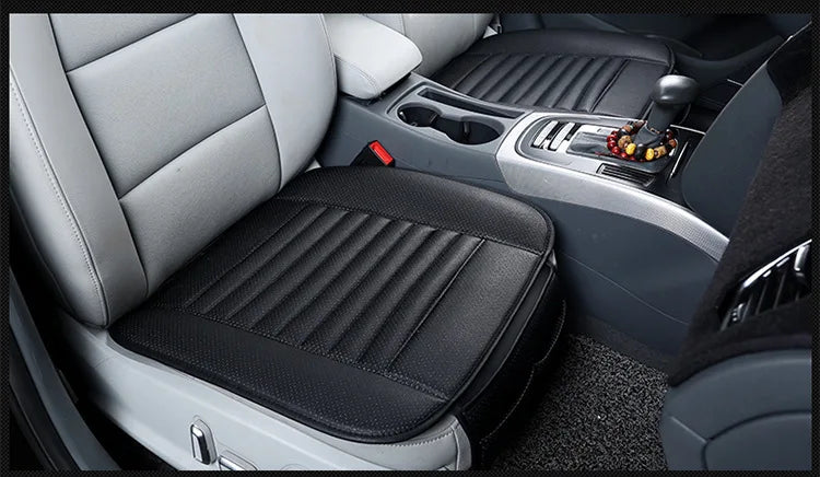 Four Seasons General Danipi 3-Piece Leather Seat Cushion Bamboo Charcoal Small Car Products Without Backrest